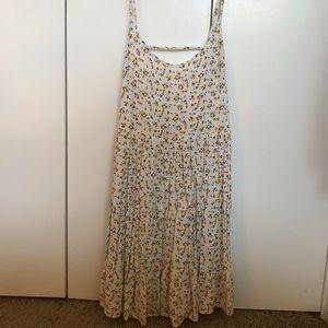 YELLOW FLOWERED DRESS
